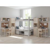 Lits superposés modernes en acier sur mesure pour les écoles et l'usage commercial, solution de lits superposés de haute qualité pour la chambre à coucher