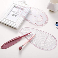 Meilleure vente mode design règle en plastique tailleur échelle règle artisanat courbe règle