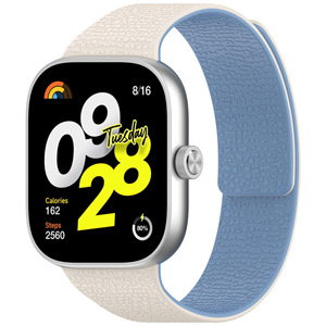 Correas de reloj inteligente compatibles con pulsera pequeña 8 <span class=keywords><strong>Pro</strong></span> 9 <span class=keywords><strong>Pro</strong></span> <span class=keywords><strong>Redmi</strong></span> Watch <span class=keywords><strong>4</strong></span>/5 Lychee Pattern Correa de silicona magnética - Product Image 1
