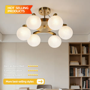 Nordic Luxury Modern Glass Pendant <b>Light</b> Black Cream Bean Design for Living Room Bedroom Hotel <b>Dining</b> Chandeliers Pendant <b>Lights</b> - Product Image 2