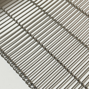 सरल चांदी संक्षारण उच्च तापमान प्रतिरोध 304/316 स्टेनलेस स्टील वेल्डेड जाल श्रृंखला कन्वेयर बेल्ट बी जाल टेप - Product Image 6