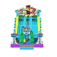 Château gonflable pas cher Tongxin Paw Patrols avec toboggan, PVC de qualité commerciale, protection UV, installation facile pour enfants et adultes