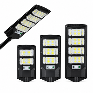 Lampadaire solaire <span class=keywords><strong>LED</strong></span> IP65 ABS avec batterie, garantie 3 ans, haute luminosité, télécommande, contrôle intelligent, routes, parcs, zones rurales - Product Image 1