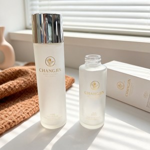 Flacon d'huile corporelle en verre givré de luxe pour cosmétiques, emballage cosmétique personnalisé, flacon de toner en verre. - Product Image 2