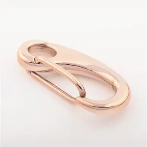 Wholesale Custom Metal Button Stainless Steel Snap Hook Clasp Jewelry Findings