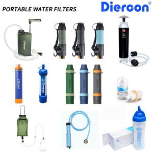 Diercon Portable Water Filter Straw, UF Membrane, Outdoor <b>Camping</b> & Hiking Survival Kit - Product Image 2