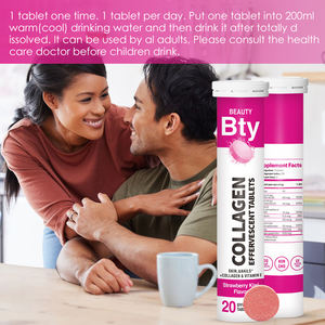 Tablet Multivitamin Kolagen Vitamin C Effervescent 1000Mg OEM/ODM/OBM Label Pribadi untuk Kecantikan Kulit - Product Image 6