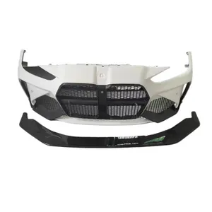 For B M3 M4 G80G82 upgraded A style Dry carbon fiber front bumper body kit side skirts rear diffuser spoiler