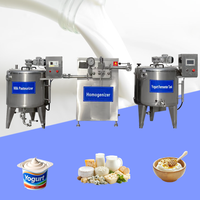 Ligne de production complète de yaourt en acier inoxydable SS304/SS316L, petite échelle 50l-500l, machine de pasteurisation du lait pour la fabrication de yaourt