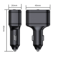 USB de carga rápida en tiempo Real GPS rastreador de vehículos Mini cargador de coche SOS espía dispositivo oculto encendedor de cigarrillos 4G seguimiento en tiempo Real