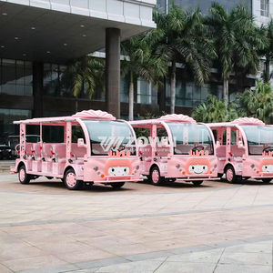 รถบัสชมวิวไฟฟ้าสีชมพูสำหรับสถานที่ท่องเที่ยวในสวนสนุก - Product Image 5