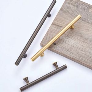 Tirador de cajón de armario de cocina de Metal dorado moderno, accesorios de muebles de latón para manijas de puerta de armario de dormitorio - Product Image 3