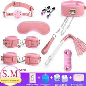 ชุดเซ็กซ์ทอย BDSM สีชมพู 11 ชิ้น พร้อมกุญแจมือ ที่ปิดปาก แส้ เชือก หน้ากาก ที่หนีบหัวนม สำหรับคู่รัก - Product Image 2