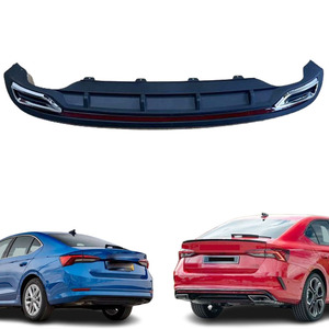 Accessoires Extérieurs : Pare-chocs et Lame Arrière pour Skoda Octavia 2021 2022 2023 2024 – Diffuseur Arrière Octavia <span class=keywords><strong>RS</strong></span> <span class=keywords><strong>Design</strong></span> (Amélioration) - Product Image 1