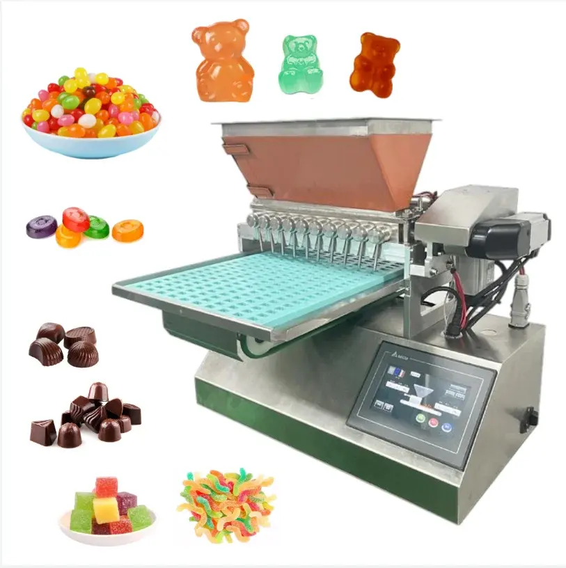 Mini Snack Food Kleine weiche Hart bonbons Gummibärchen Produktions linie Herstellung machen Maschinen für kleine Unternehmen Ideen zu Hause
