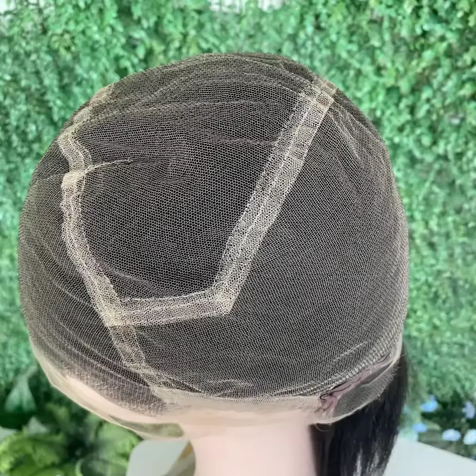 Wig renda penuh HD mengepang 100 rambut manusia cahaya yaki bundel sebelum dipetik garis rambut Swiss kepang renda wig untuk WANITA HITAM