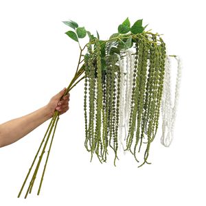 Follaje Artificial Colgante de Rafia, Palmera, para Bayas, <span class=keywords><strong>Celosia</strong></span> Colgante, Sauce Llorón, Amaranto, Colas Largas, Decoración del Hogar Artificial - Product Image 5
