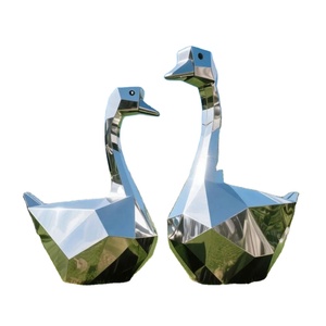 Sculpture de pissenlit en acier inoxydable de grande taille pour paysage urbain moderne - Product Image 5