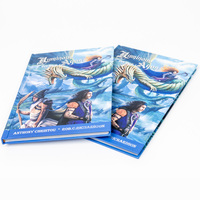 Libros de cómic de Story, impresión personalizada, lámina plateada, tapa dura, para niños y adultos