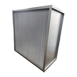 Filtre à air HEPA de type boîte H13 H14, média en fibre de verre, cadre en aluminium, efficacité de 99,95 % pour les salles blanches et les systèmes CVC - Product Image 2