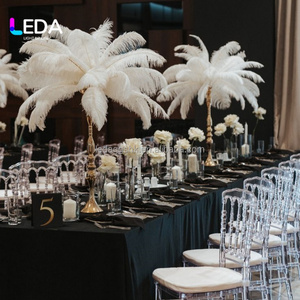 ลูกบอลขนนกสีขาวแบบกำหนดเองของ LEDA ลูกบอลตกแต่งขนนกแท้สำหรับงานแต่งงาน ของตกแต่งงานเฉลิมฉลองสำหรับงานอีเว้นท์ - Product Image 5