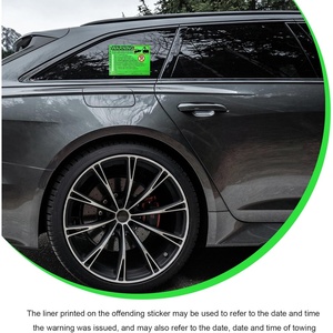 Etiquetas Adhesivas para Violaciones de Estacionamiento al por Mayor, Paquete de 500 Rollos, Texto de Advertencia Personalizado para Gerentes de Propiedades y Departamentos de Seguridad - Product Image 5
