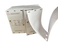 Recycelbare Poly-Tags, Langlebige Gestanzte Inkjet-Faltkarten für Messen, Reißfeste Ausweise, Kompatibel mit Slate-Event-Badges