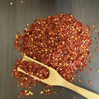 Paprika Doux Séché à l'Air (AD) de Qualité Alimentaire, en Flocons Broyés, 100% Naturel pour la Fabrication Alimentaire et la Distribution en Gros