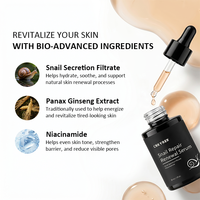 Sérum Visage Bio OEM à la Bave d'Escargot avec Peptides, Collagène et Hyaluronate de Sodium – Anti-Âge, Anti-Rides, Hydratant et Apaisant
