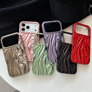 เคสโทรศัพท์มือถือ Senyork 3D ลายคลื่นเคลือบไฟฟ้า TPU สำหรับ iPhone 11 12 13 14 15 16 17 pro max ป้องกันการลื่นหลุด - Product Image 6