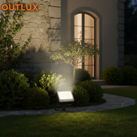Projecteur Solaire LED Extérieur Étanche Rechargeable avec Capteur de Sécurité Haute Luminosité pour Jardin, Allée, Usine, Lampe Lune