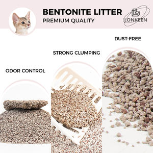 OEM fabbrica <span class=keywords><strong>di</strong></span> colore grano rotto lettiera per gatti senza polvere forte aggrovigliamento vulcanico rotto Bentonite lettiera per gatti <span class=keywords><strong>sabbia</strong></span> - Product Image 2