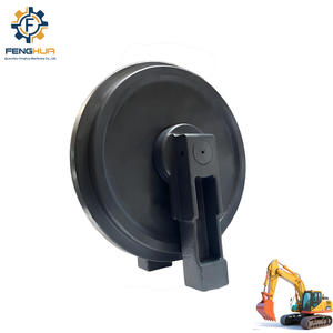 Excavadora <span class=keywords><strong>Bulldozer</strong></span> PC200, PC220, PC240, PC300, Dozer, cadena de rodillos de pista de goma delantera, Piñón, rueda loca - Product Image 3