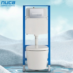 Cubierta de asiento de inodoro automático de cerámica <span class=keywords><strong>NUCA</strong></span>, cisterna oculta, inodoro inteligente de una pieza - Product Image 1