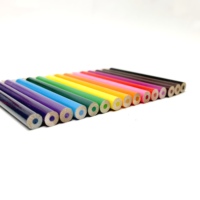 Coffret de 80 crayons de couleur courts en tube PVC, crayons en bois, crayons de cire pour enfants, pinceaux de peinture