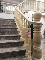 PAIA STONE Balustrades et colonnes modernes en onyx naturel poli pour escaliers de villas et d'hôtels, décoration intérieure