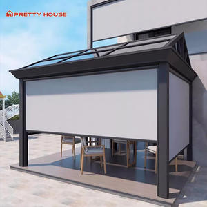 Stores de terrasse <span class=keywords><strong>sur</strong></span> <span class=keywords><strong>mesure</strong></span> à fermeture éclair, stores solaires verticaux motorisés, stores à fermeture éclair pour <span class=keywords><strong>pergola</strong></span> - Product Image 5