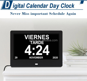 Calendrier de démence du fabricant d'acrylique d'horloge de jour numérique WiFi 7 \ "LED pour Amazon Vendeur Dayclox Svinz American-Life Branding - Product Image 4