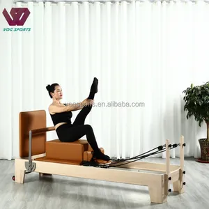 VOG-PL001 ticari streç Yoga eğitimi Fitness ahşap reformer pilates makinesi