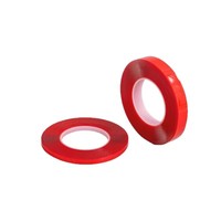 Ruban adhésif double face en film rouge PET 0,2 mm résistant aux hautes températures pour écran de téléphone portable et d'ordinateur