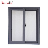 Ventana Corredera de Aleación de Aluminio a Prueba de Polvo e Impermeable, con Doble Vidrio Templado, Ahorro de Energía, Kit de Herrajes de Marca Alemana