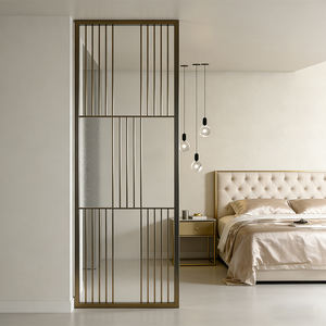 ฉากกั้นห้องตกแต่งภายในแบบโมเดิร์น ทำจากสแตนเลส พร้อมกระจก สำหรับ<span class=keywords><strong>บ้าน</strong></span>และสำนักงาน - Product Image 4