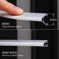Stores en aluminium haute résistance de 25 mm pour l'ombrage intérieur des appartements, lames durables à ressort, stores de fenêtre