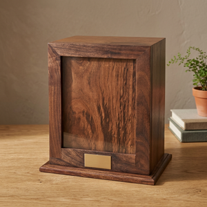 Urna Funeraria de Madera de Acacia Real para Adultos, Suministro Directo, Tamaño Grande, Recuerdo para Cenizas, Artículos Funerarios, Estilo Americano, Ecológica y Duradera - Product Image 1