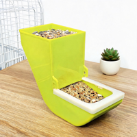Mangeoire automatique externe pour oiseaux, distributeur à trémie basculante pour perroquet, mangeoire anti-déversement pour cage