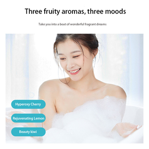 Fragancia <span class=keywords><strong>de</strong></span> fruta orgánica Natural, lavable al cuerpo, exfoliante, para blanqueamiento corporal, 400ML, gran oferta, OEM - Product Image 2