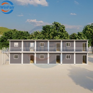 Winfair hai câu chuyện 50mm Sandwich Panel prefab Modular container nhà Cyprus với phòng tắm và nhà bếp hiện đại biệt thự sang trọng - Product Image 1