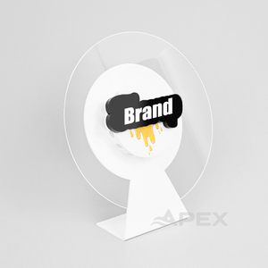 Apex dẫn ánh sáng đĩa Acrylic khói hiển thị đứng với hộp pin, tùy chỉnh-thực hiện cho các cửa hàng đặc sản - Product Image 2