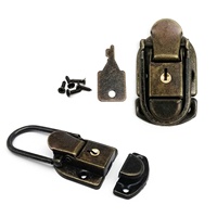 Loquet à bascule robuste en laiton antique, bronze, argent, doré pour coffre, coffret à bijoux, boîte à vin en bois, valise