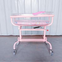 Lit bébé pliant de luxe portable en gros avec roues, lit de soins à domicile pour usage hospitalier